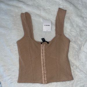 Light brown crop top